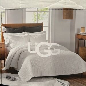 UGG Dawn Twin Quilt Set (White)
